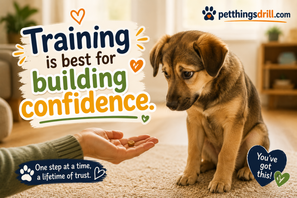 how to eliminate shyness in dogs?