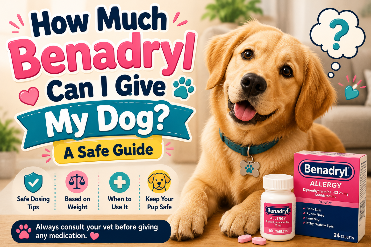 how much benadryl can i give my dog?