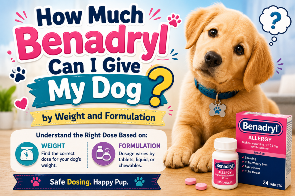 how much benadryl can i give my dog?