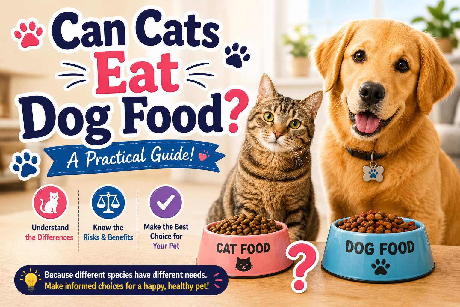 Can cats eat dog food?
