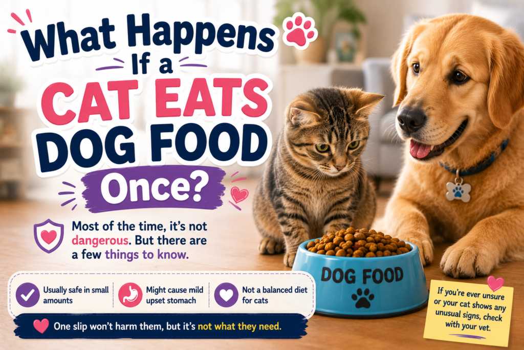 can cats eat dog food?