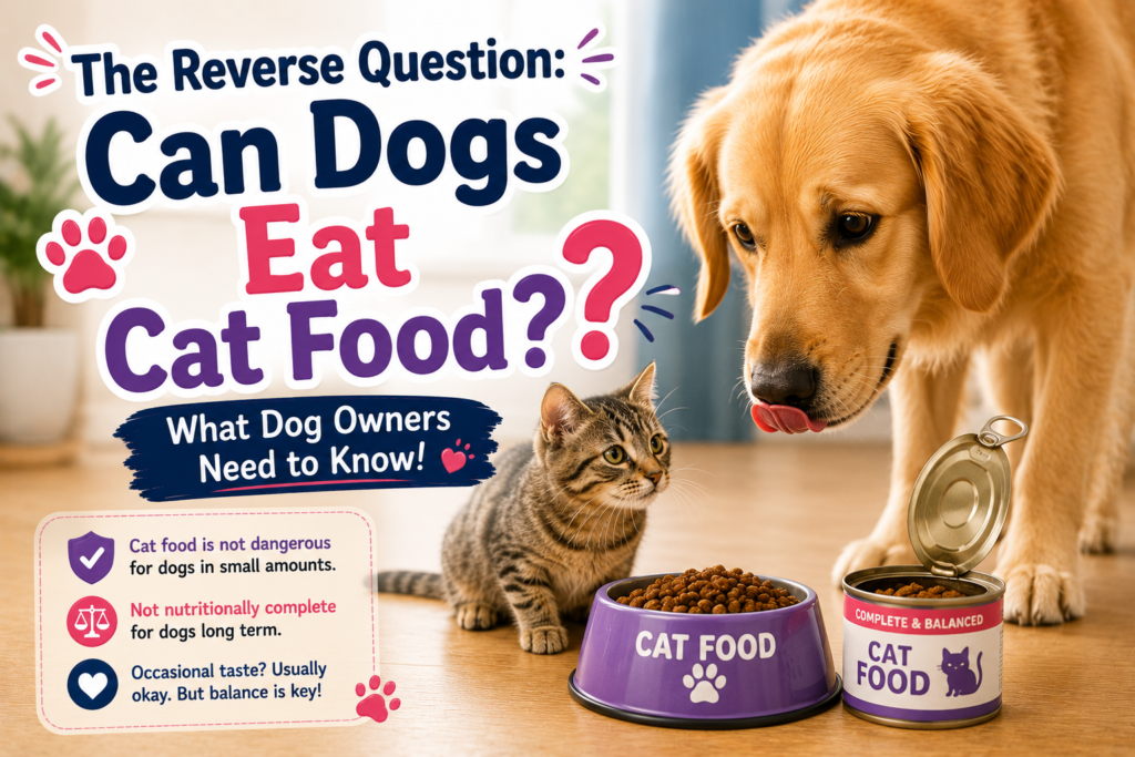 can cats eat dog food?