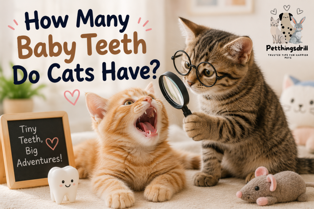  How many teeth do cats have?