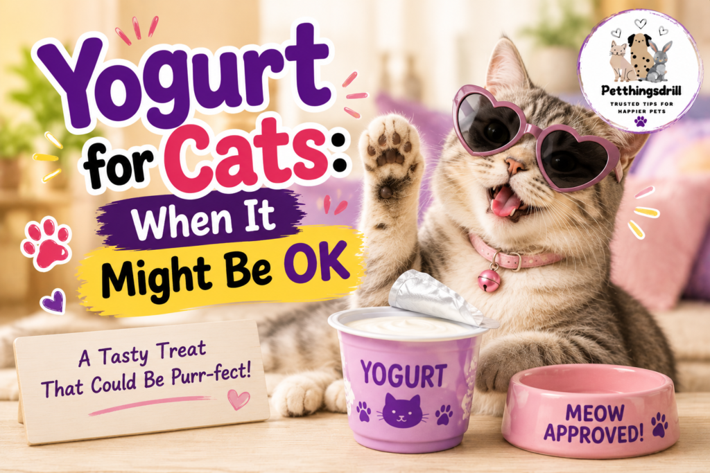 Can felines consume yogurt? 
